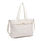 Elegancka Torebka Shopper z Ozdobnym Paskiem