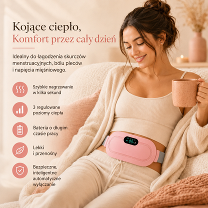 Pas Rozgrzewający na Bóle Menstruacyjne — Szybka Ulga bez Tabletek