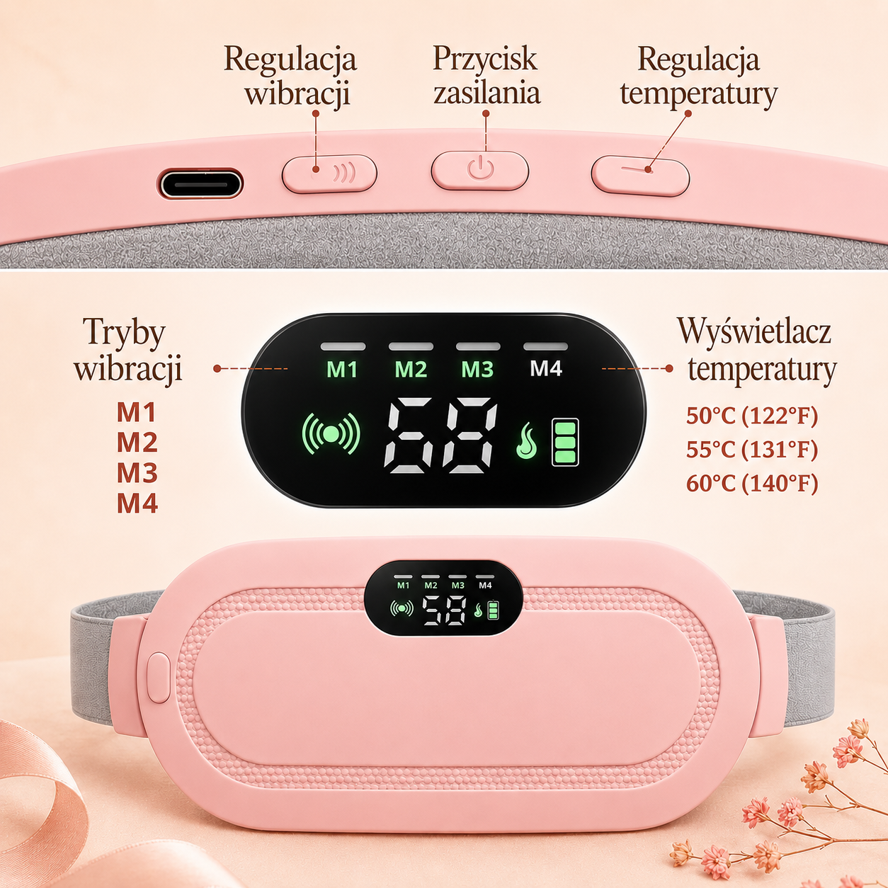 Pas Rozgrzewający na Bóle Menstruacyjne — Szybka Ulga bez Tabletek