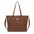 Elegancka Torebka Shopper z Ozdobnym Paskiem